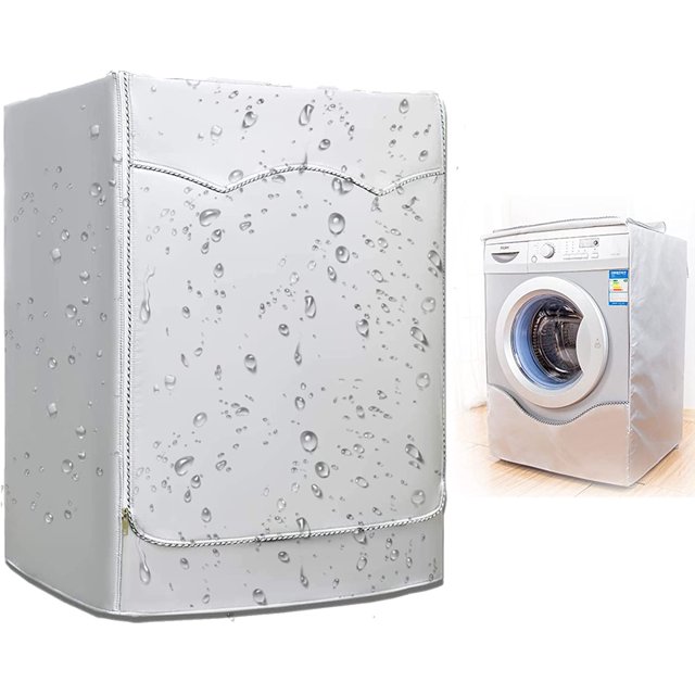 Cubierta para lavadora impermeable y a prueba de polvo para secadora con bomba de carga frontal, impermeable (XL: 85 * 65 * 60 cm) JM