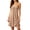 Khaki, variant on Women's V Neck Sleep Dresses Polka Dot Lace Trim Cami Nightgown Cozy Sleepwear Lounge Dress for Women Pink L