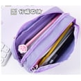 thumbnail image 3 of Unbranded Trousse à Crayons Multi-Couches, Violet & Rose, Lot de 2, 3 of 6