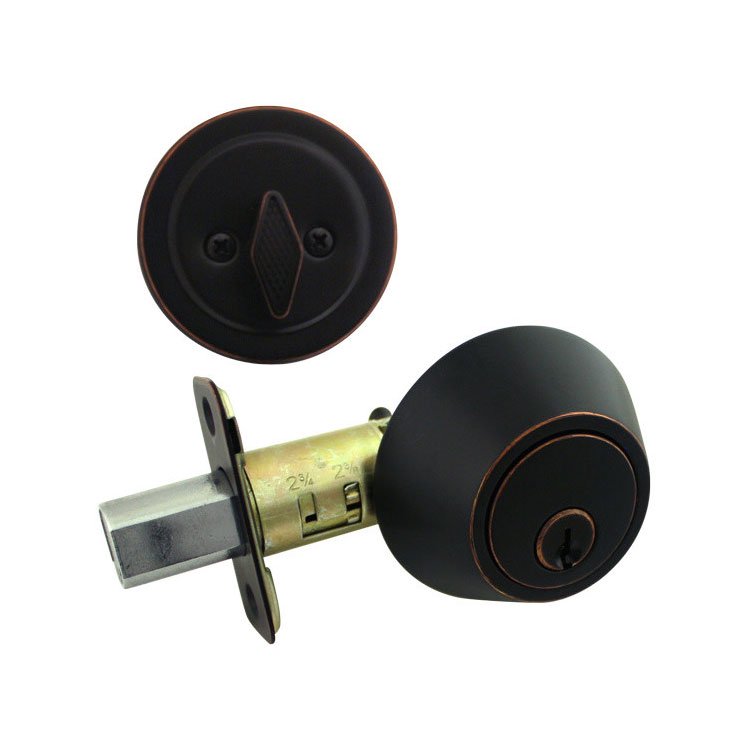 ProGrade Classic Standard Single Cylinder Deadbolt, Oil Rubbed Bronze