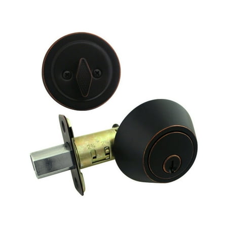 Bronze B Series Single Cylinder - Pro-Grade Classic Standard Single Cylinder Deadbolt, Oil Rubbed Bronze