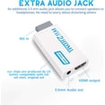 thumbnail image 3 of Wii to HDMI Adapter Converter with 3.5mm Audio Jack & 1080p 720p HDMI Output, Compatible with All Wii Modes, White, 3 of 9