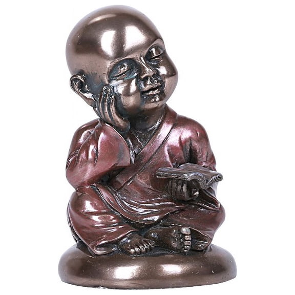 Pacific Giftware Small Buddhist Monk Cold Cast Bronze Collectible Figurine