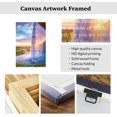 thumbnail image 5 of ZHONGYUTONG Christian Canvas Wall Art Psalm 23 Painting Bible Verses Pictures Scripture Wall Decor Inspirational Prints for Home Bedroom Decor Framed (12.00" x 18.00"), 5 of 5
