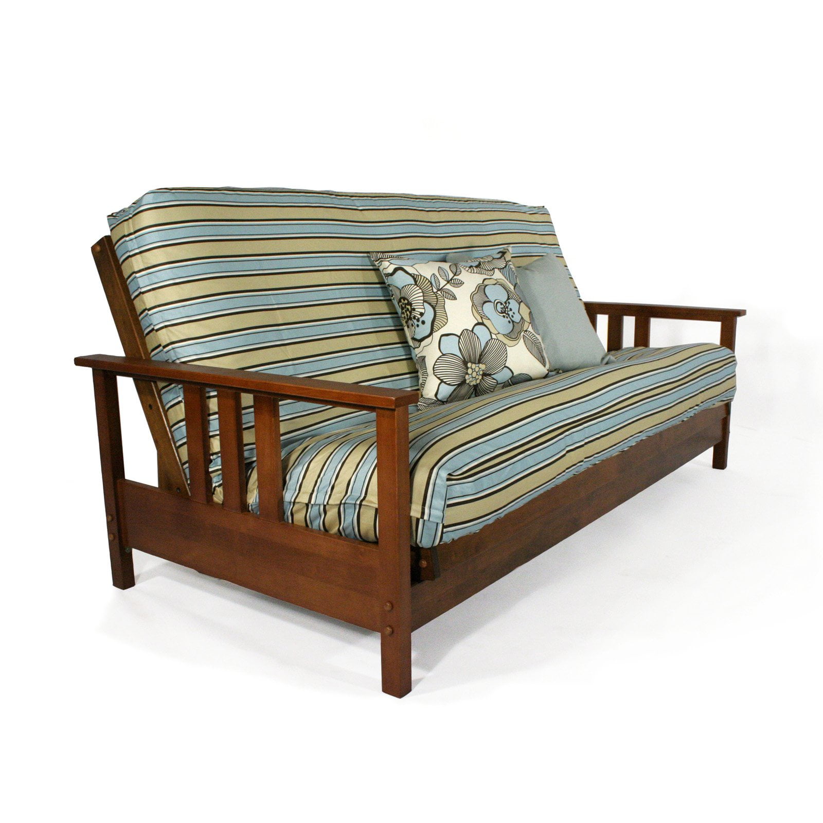 Strata Durango Wall Hugger Futon Frame Warm Cherry