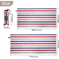 thumbnail image 3 of Coolnut Red Blue Stripes Microfiber Beach Towel 60x30in,Oversized Lightweight Sand Free Towels Travel Swim Pool Yoga Gym Camping for Adults Women Men Beach Essentials Accessories, 3 of 6