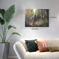 thumbnail image 2 of Balery Jungle Dinosaur Pattern Canvas Decorative Picture – 30x40in Premium Wall Art, Modern Canvas Print for Home Decor（Horizontal）, 2 of 6