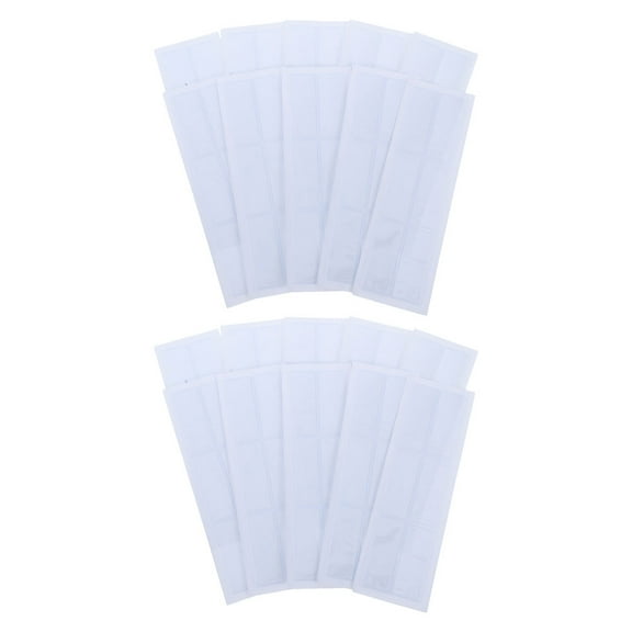 LOLIPPYY 40Sets Transparent PVC Label Pockets Self Adhesive for Shelf and Cabinet Organization