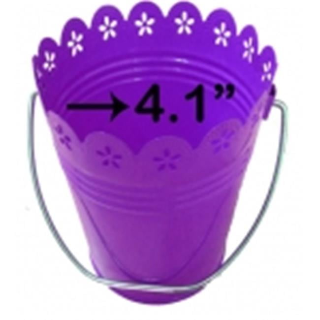 Italia 10490 4 1 X 4 3 In Purple Cut Cut Out Metal Bucket 6 Pack Walmart Com Walmart Com
