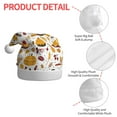 thumbnail image 4 of Daiia Thanksgiving Print Christmas Knitted Beanie Hat, Large Knit Hat Xmas Small Gifts For Men Women Adult, 4 of 6