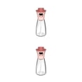 thumbnail image 4 of Kearding Botella de aceite de cocina a prueba de polvo tipo de prensa a prueba de fugas transparente de boca ancha accesorios de rociador de Rosa 2Conjunto, 4 of 6