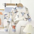 thumbnail image 6 of HFHAPW Two Piece Kids Pajamas Cute Graphic Print Girl Boys Pajama Set Toddler Sleepwear for Fall and Winter Seasons, 6 of 9