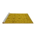 thumbnail image 2 of Ahgly Company Machine Washable Indoor Rectangle Oriental Yellow Traditional Area Rugs, 2' x 5', 2 of 4
