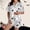 Grey, variant on Halloween Under $ 30 Women Pajama Sets Women Print Short Sleeve Shirt and Shorts Set Cute Sleepwear Black Pajama