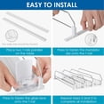 thumbnail image 4 of LJSXFI Drink Organizer for Fridge, Soda Can Dispenser for Refrigerator, Self Pushing Fridge Drink Organizer, Holds up to 25 Cans, 5 Row, 4 of 7