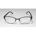 thumbnail image 3 of NEW VERA WANG LUXE SARRA WOMENS/LADIES CAT EYE FULL-RIM BLACK FRAME DEMO LENSES 50-16-135 SPRING HINGES EYEGLASSES/EYEGLASS FRAME, 3 of 9