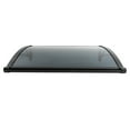 thumbnail image 6 of Window Awning Door Canopy with Gutter, 40"x30" Patio Porch Awning, UV Rain Snow Protection, Hollow Sheet (Black Bracket+Black Board), 6 of 28