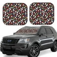 thumbnail image 6 of Kdxio Rose Rabbit Print 2-Piece Sun Shade Front Windshield - Foldable Car Front Window Sunshades for Most Sedans SUV Truck, 6 of 6