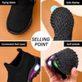 thumbnail image 6 of Toddler Light up Shoes Boys Led Sneaker Breathable Children First Walking Comfortable Athletic Casual Mesh Shoes Black Size 8.5 Toddler, 6 of 7
