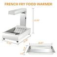 Commercial Cafeteria Food Warmer Light, Freestanding Stainless Steel Food Warmer, 1000 Watt