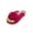Pink, variant on JeashCHAT Slip On Slide Sandals for Women Women's Casual Holiday Comfortable Velvet Flowers Platform Sandals (Black)