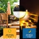 thumbnail image 5 of FloreceBien Luces solares para valla al aire libre – Luces solares para cubierta, iluminación LED impermeable IP65, luces decorativas de jardín de encendido/apagado automático para postes, caminos,, 5 of 8