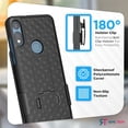 thumbnail image 4 of Rome Tech for Motorola Moto E (2020) Shell Holster Combo Case With Belt clip, 4 of 7