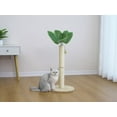 thumbnail image 4 of Home4Cat Griffoir Tropical en Sisal de 60 cm de Hauteur avec Jouet – Beige, 4 of 8