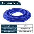 thumbnail image 4 of Unique Bargains Silicone Vacuum Tubing Hose Automotive Vacuum Line 33Ft 5/16" 8mm ID 3mm Thickness 1 Pc High Temperature 130PSI Max Pressure for Air and Water, 4 of 6