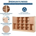 thumbnail image 4 of GloryStar Classroom and Playroom Coat Locker, Cubbies with Double Side Hooks, Storage Boxes, Casters, and Anti-Tip Safety Anchors, 4 of 8