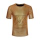 thumbnail image 5 of Camiseta metálica de cuadros Inspire Chic para hombre, de cuello redondo, de manga corta, con brillo y destellos, color dorado, 5 of 6