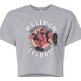 thumbnail image 3 of Marvel Deadpool - Maximum Effort - Juniors Cropped Graphic T-Shirt, 3 of 5