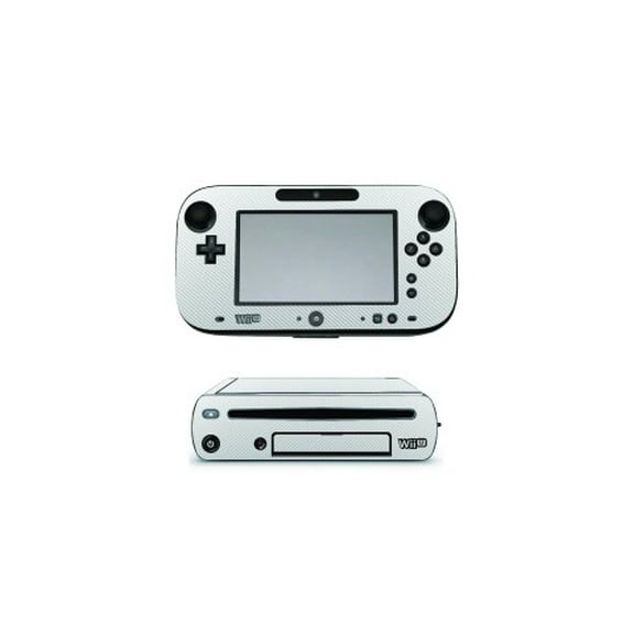 Nintendo Wii U WHITE CARBON FIBER Console Skin