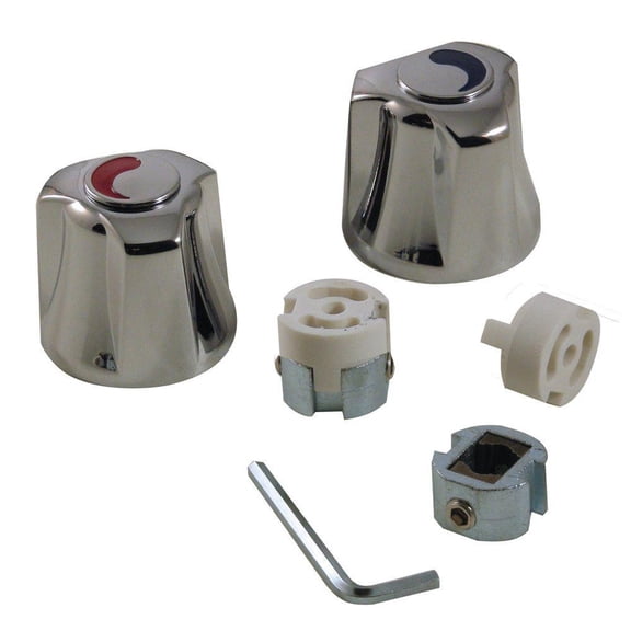 Small Canopy Faucet Handles In Chrome