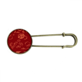 thumbnail image 1 of Chinese Japanese Style Asia Wave Dot Pattern Retro Metal Brooch Pin Clip Jewelry, 1 of 3