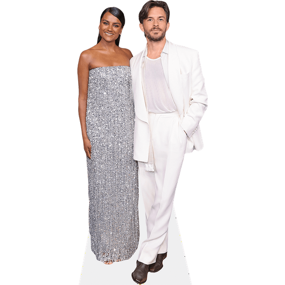 Simone Ashley And Jonathan Bailey (Duo 1) Mini Celebrity Cutout