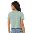 thumbnail image 5 of BELLA + CANVAS Women’s T-Shirts Flowy Crop Tee 65/35 Polyester/Viscose Modest Short Sleeve Crop Top, Mix Bulk Tees for Women (Dark Color 3 Pack, XL), 5 of 8