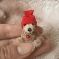 thumbnail image 4 of Tiny Handmade Teddy Bear - A Little Pocket Bear Hug, 4 of 5