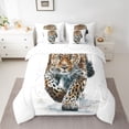 thumbnail image 2 of Homewish Safari Leopard 7-Piece Queen Bedding Set - Jungle Cheetah, 2 of 8