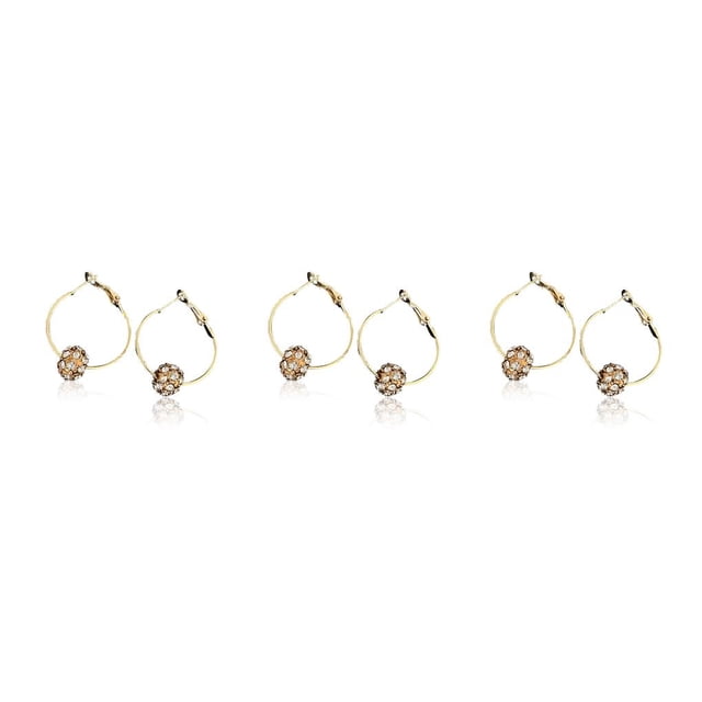 Pendientes de aro de cristal Sonducket joyería de moda regalo personalizado Cuenta Dorada