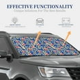 thumbnail image 4 of Haiem Cute Popcorn Car Windshield Sun Shade (2 Pieces) Foldable Windshield Sun Shade Car Accessories for Truck SUV Pickup-Large, 4 of 7