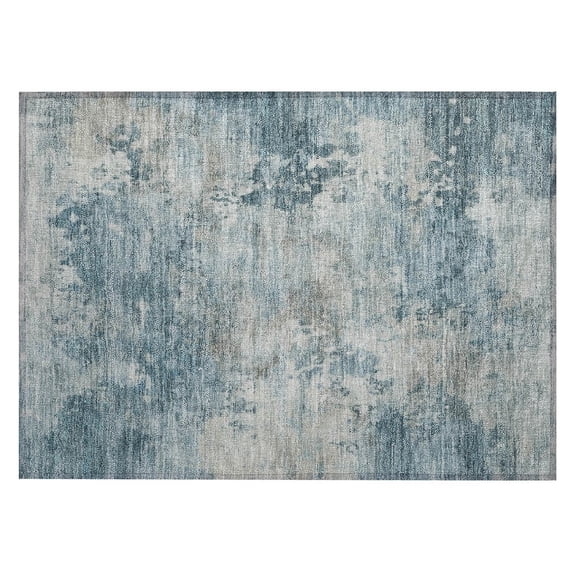Dalyn Rugs Machine Washable Indoor/Outdoor Chantille ACN2073 Teal 1'8" x 2'6" Rug