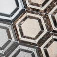thumbnail image 5 of The Tile Life Santorini Hexagon Crema Honed Marble Mosaic Tile 4x4 in Sample 1-Piece, 5 of 5