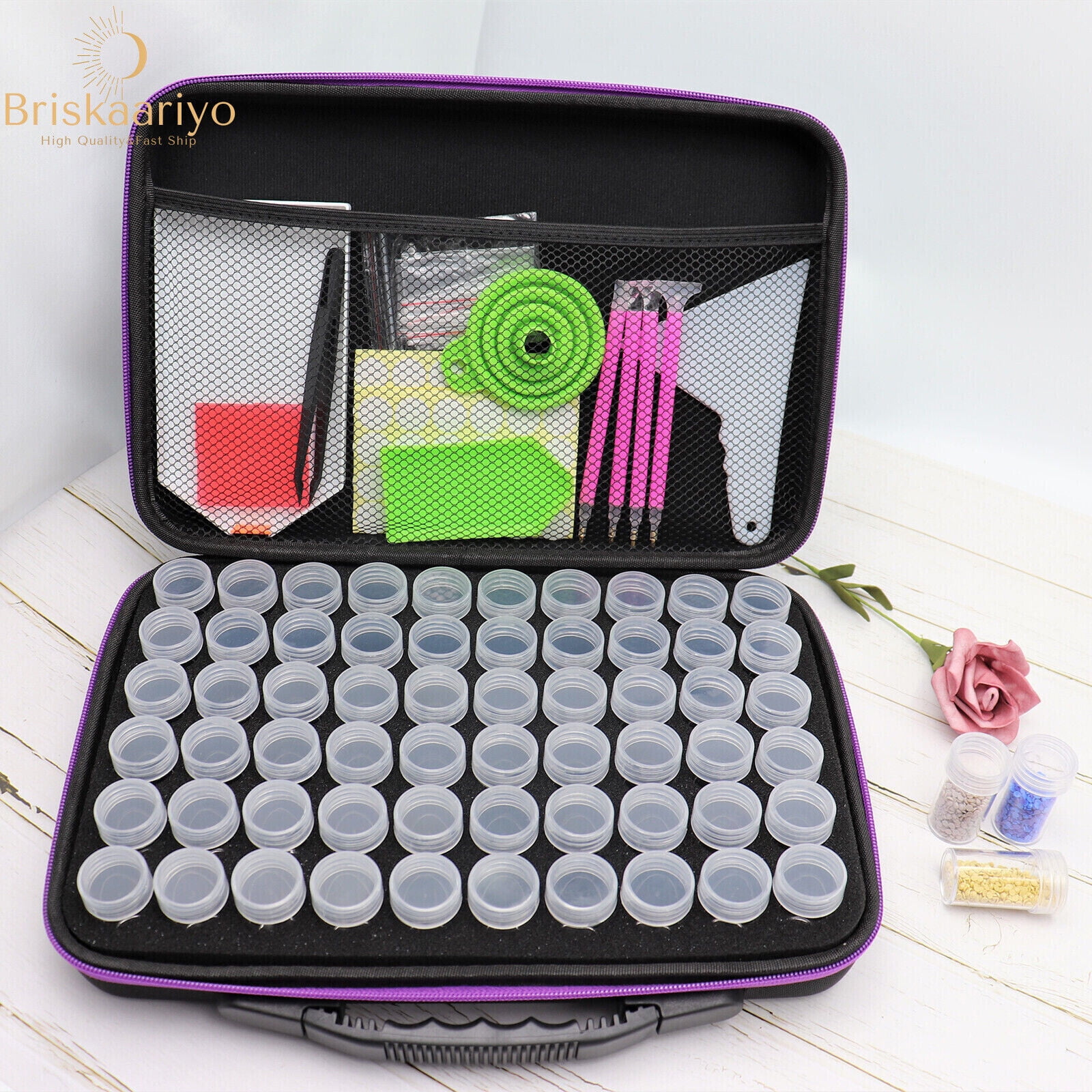 60 Diamond Painting Storage Boxes Bead Organiser Tray Art Beads Embroidery Case