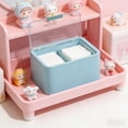 thumbnail image 6 of Clear Makeup Pad Organizer, Transparent Cosmetic Storage Box, Dustproof Waterproof Vanity Organizer for Cotton Balls Swabs Pads Sponges Bathroom Counter Dresser Vanity Decor, 6 of 6