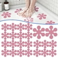 thumbnail image 2 of 20Pcs PEVA Non Slip Shower Bathtub Stickers Strong Adhesive Safety Traction Strips, 2 Sizes Multi Color Anti Fall Decorative Grip Stickers for Bathroom Pool Stairs Kitchen(Pink 3.93"), 2 of 7