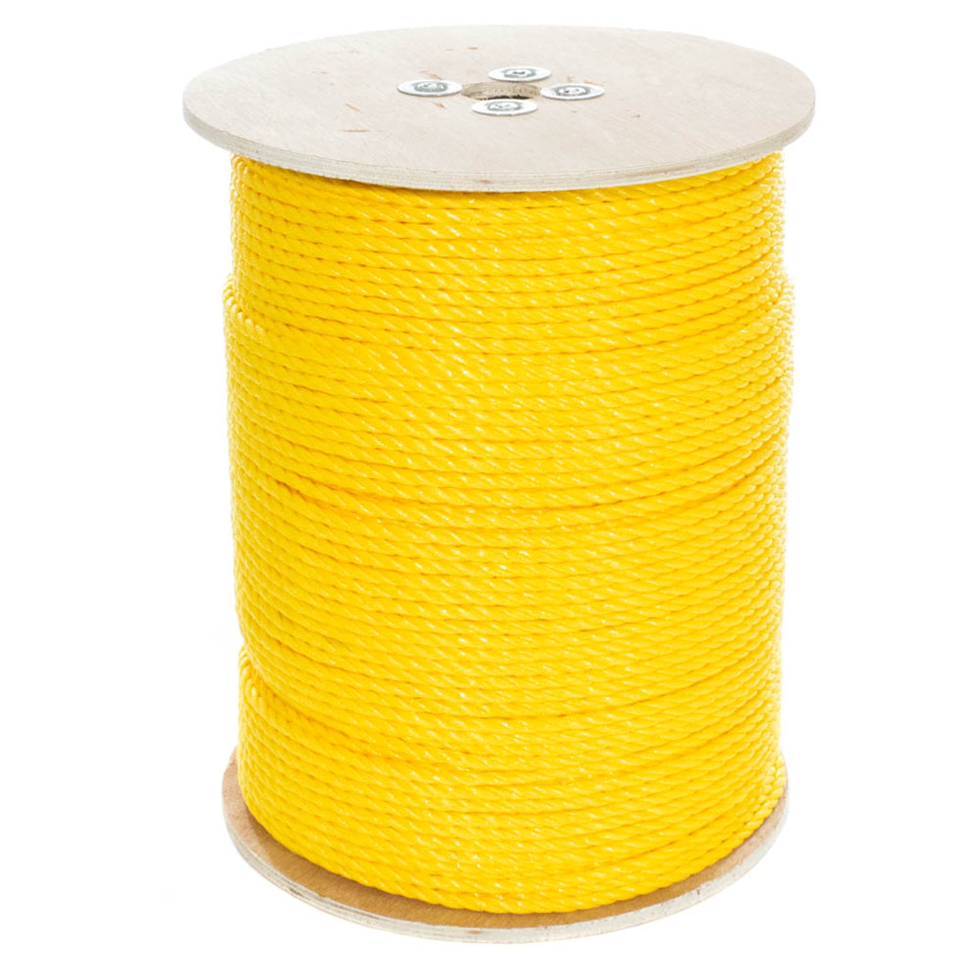 Made in USA Yellow of hollow braid Polypropylene rope 1/4" 200 ft 
