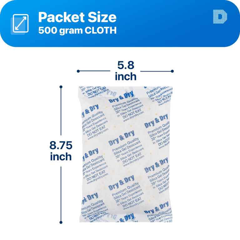 VacYaYa 50Gram(20Packets) Food Grade Moisture Absorbers Silica Gel  Desiccant Packs for Food Storage 
