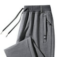 thumbnail image 3 of Fnnxeal Mens Sweatpants, Fall Winter Drawstring Elastic Waist Casual Slacks with Stretch Gray Sweatpants for Men Size 5XL, 3 of 5