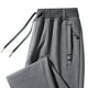 thumbnail image 3 of Pantalones largos para hombre, informales, a la moda, con cierre de cordón, cintura elástica, bolsillos, deportivos, para hombre, 3 of 5
